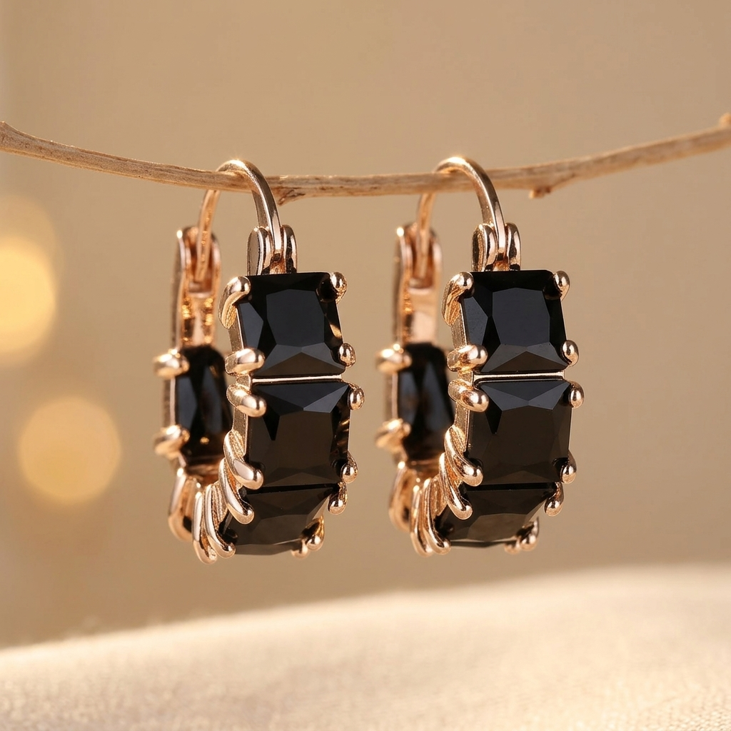 Sparkling Cubic Zirconia Fashion Earrings