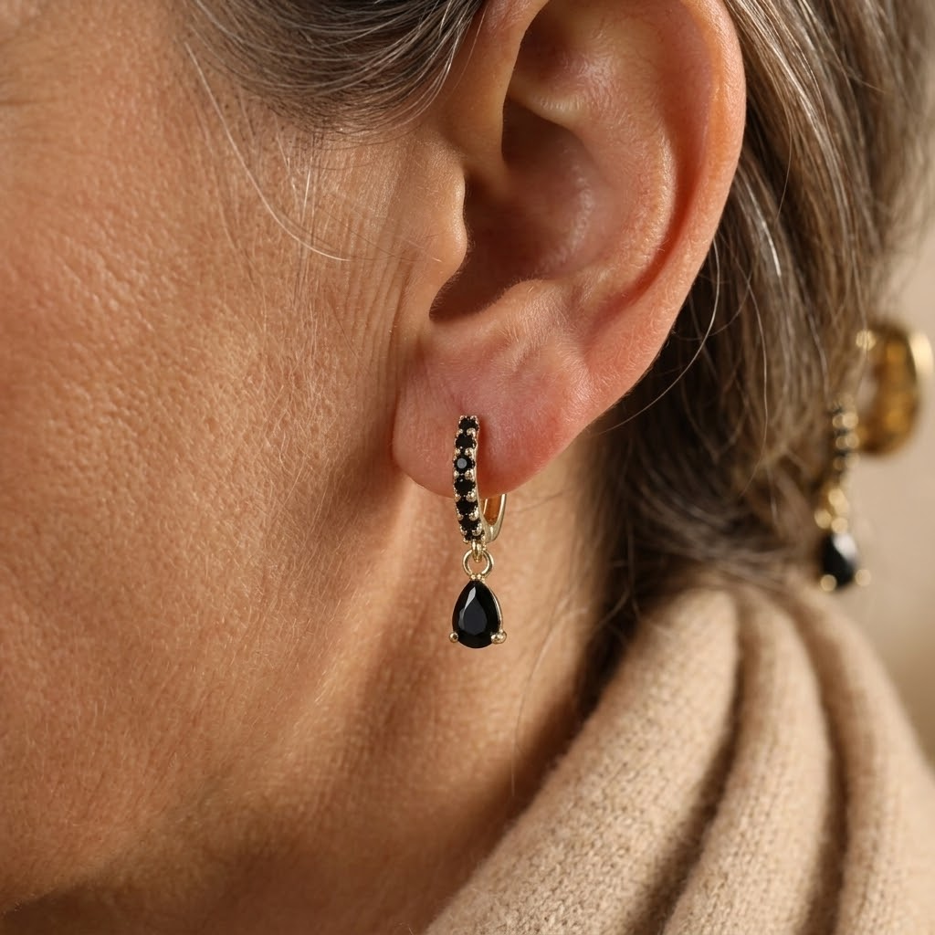 Cubic Zirconia Water Drop Teardrop Earrings