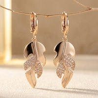 Elegant Vintage Leaf Shaped Earrings