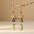 Gold Plated Floral Earrings