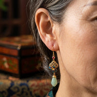 Gold Plated Floral Earrings
