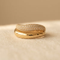 Pear Shaped Cubic Zirconia Ring Set