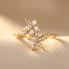 Zirconia Flower Ring