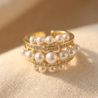 Bohemian Copper Cubic Zirconia Ring