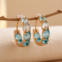 Elegant Zirconia Stud Earrings
