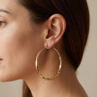 Twisted Texture Exaggerated Large Hoop Earrings