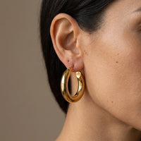 Gold Hypoallergenic Fade-Resistant Hoop Earrings