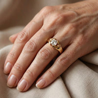 Elegant Zirconia Engagement Ring