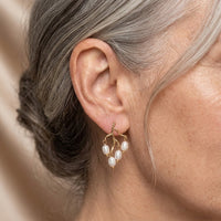 Silver Baroque Fringed Earrings