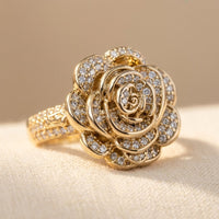 Micro Rose Flower Ring