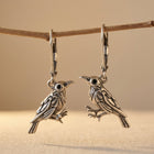 Nevermore Raven Leverback Earrings