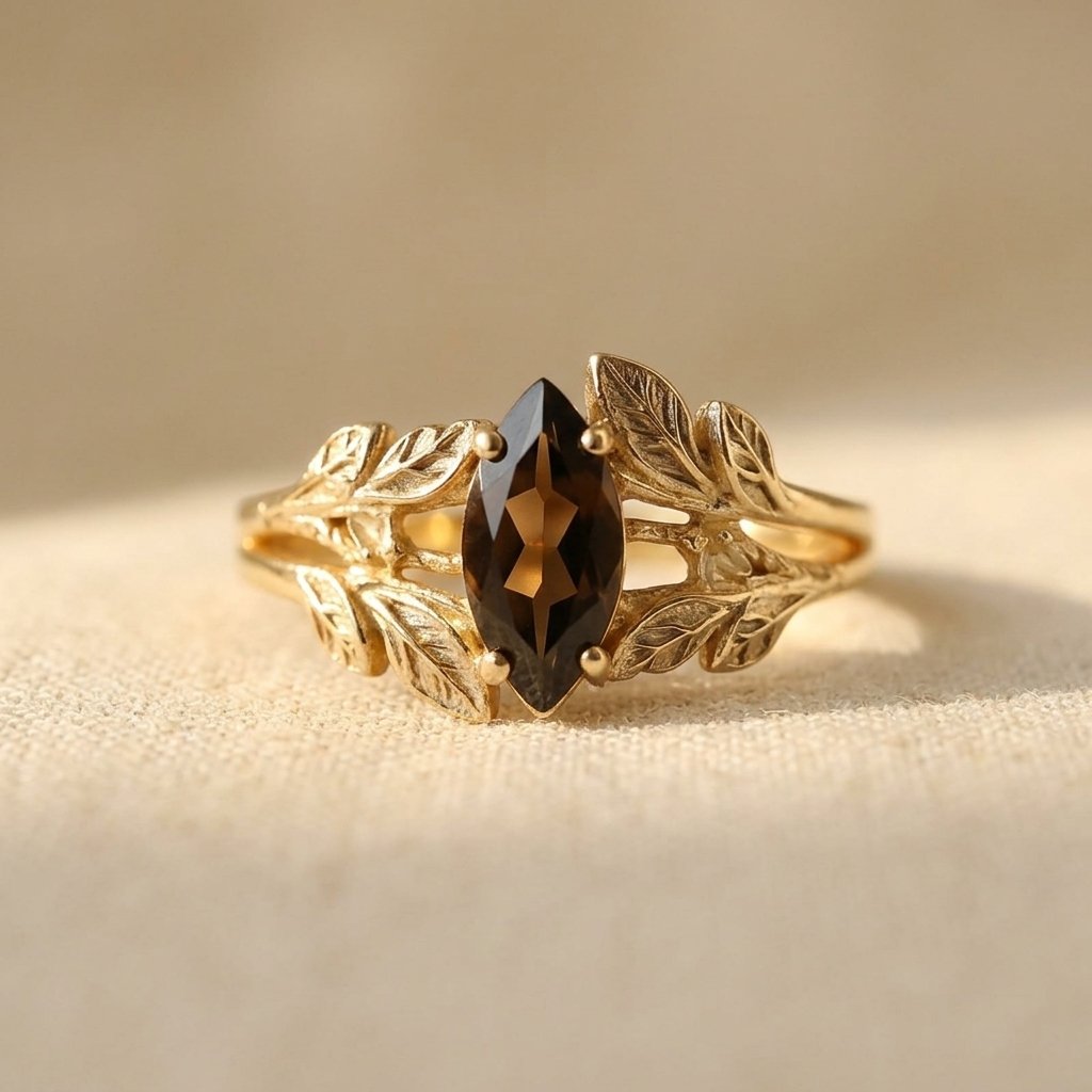 Boho Chic Dark Red Cubic Zirconia Ring