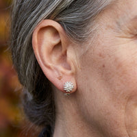 Sterling Silver Dandelion Studs