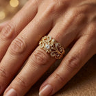 Elegant Bohemian Style Engagement Ring