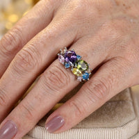 Elegant Bohemian Style Engagement Synthetic Cubic Zirconia R Ring