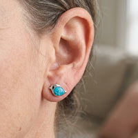 Sterling Silver Sand Birdie Studs