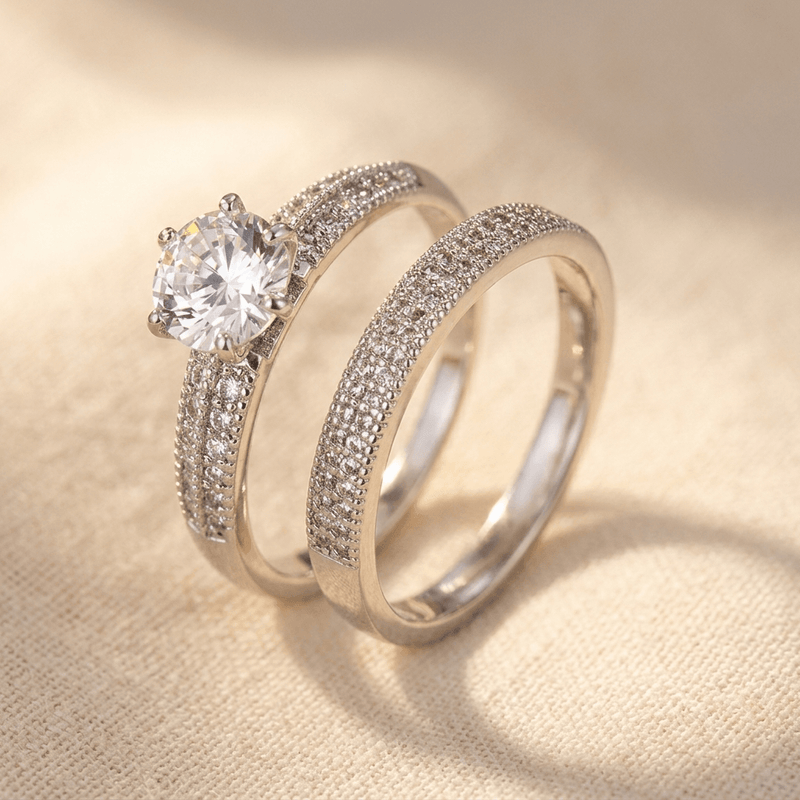 Luxury Gold Plated Zirconia Band Ring