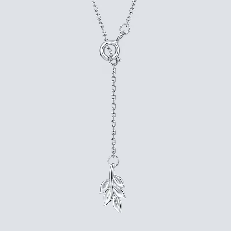 Moss Agate Fern Necklace