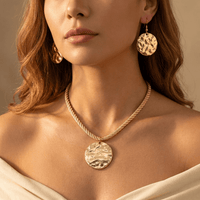Golden Irregular Stud Jewelry Set