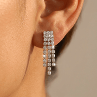 Drop Pendant Necklace Earrings Jewelry Set