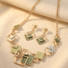 Boho Luxury Necklace Earrings Jewelry Set