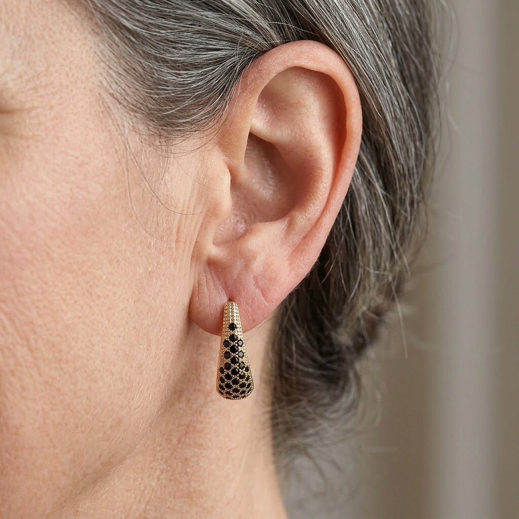 Luxurious Colorful Zirconia Circular Hoop Earrings