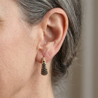 Luxurious Colorful Zirconia Circular Hoop Earrings