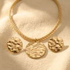 Golden Irregular Stud Jewelry Set