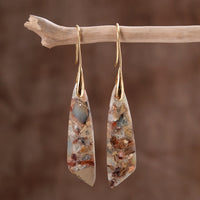 Heavenly Imperial Jasper Teardrop Earrings