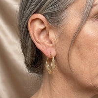 Vintage Punk Style Double Metal Hoop Earrings