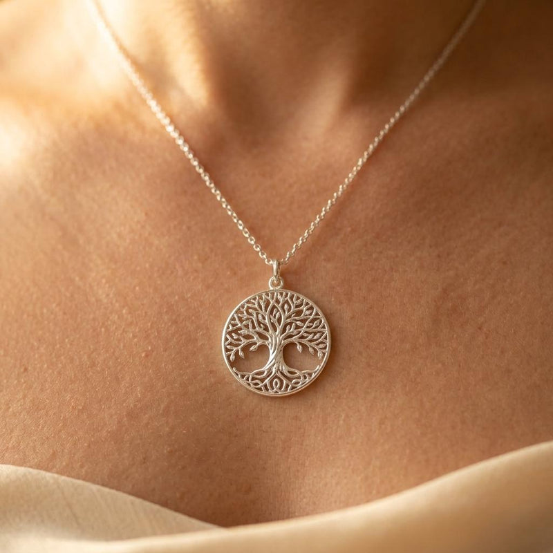 Round Pendant Circle Jewelry Set