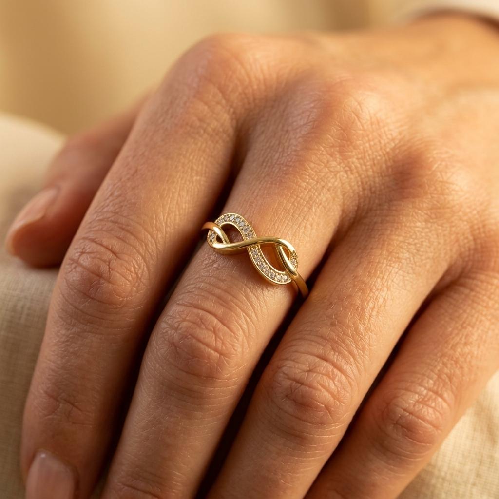 Infinity Gold Chain Ring