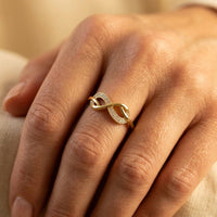 Infinity Gold Chain Ring