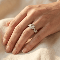 Bohemian Gold Synthetic Zirconia Enamel Ring