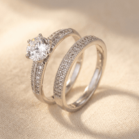 Luxury Gold Plated Zirconia Band Ring