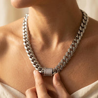 Stainless Steel Cuban Link Chain Necklace