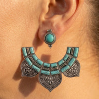Bohemian Turquoise Collarbone Jewelry Set