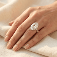 Classic Solitaire Four Prong Cubic Zirconia Ring