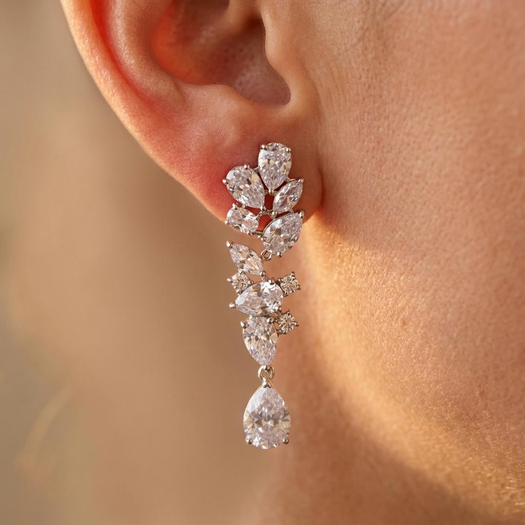 Elegant Cubic Zirconia Jewelry Set