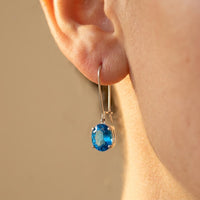 Light Luxury Natural Topaz Elegant Earrings