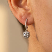 Elegant Square Zirconia Earrings