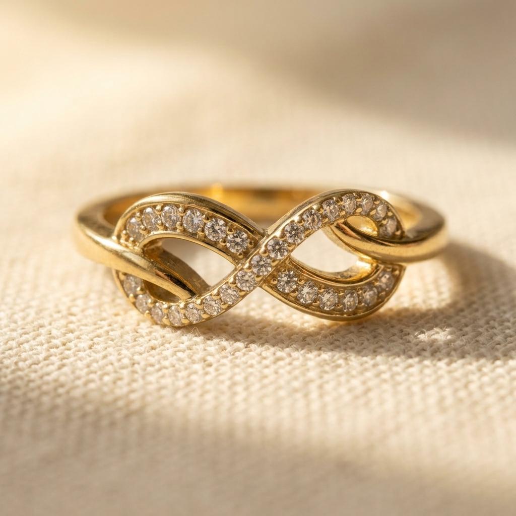 Infinity Gold Chain Ring