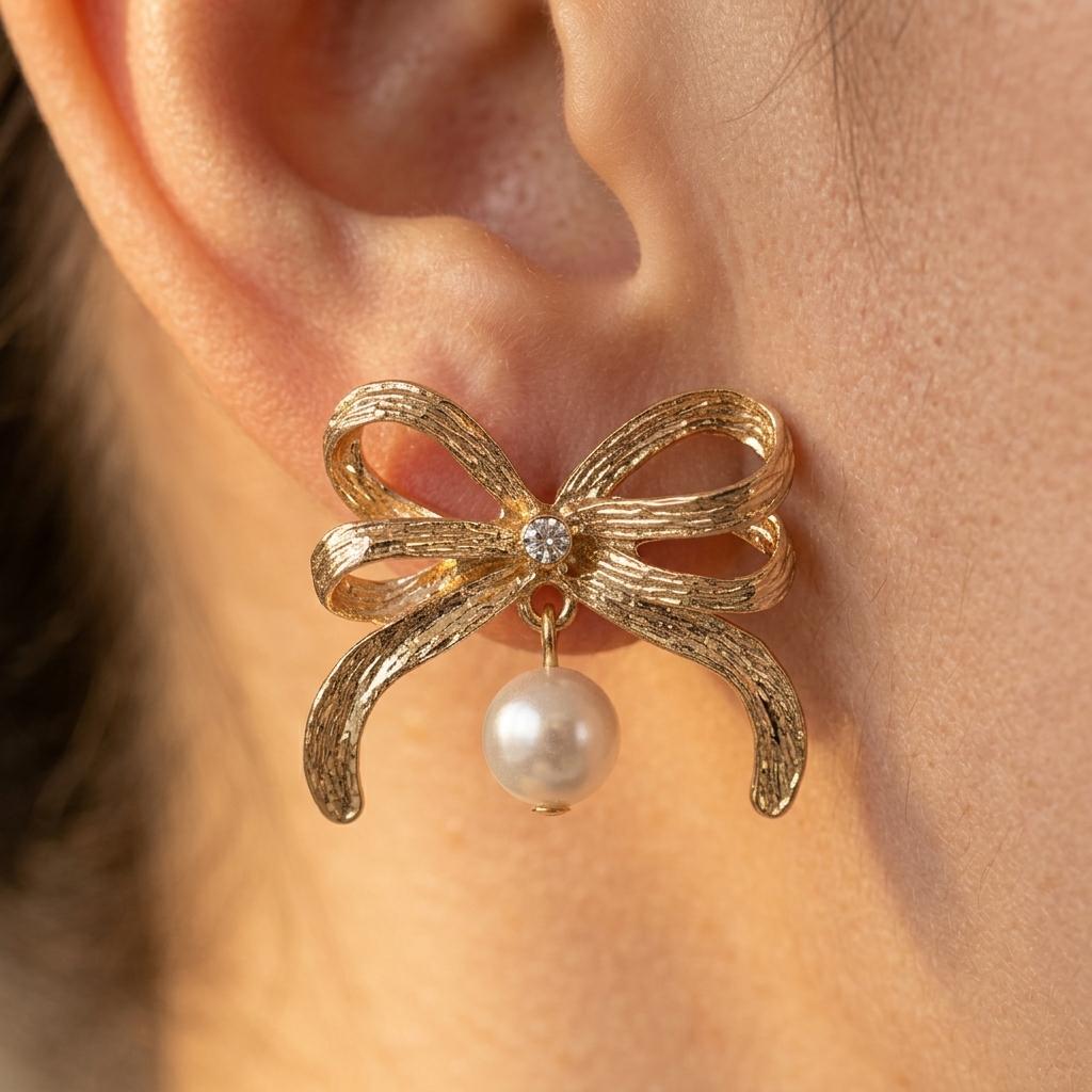 Pearl Pendant Resin Jewelry Set