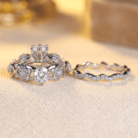 Rose Flower Wavy Hollow Band Ring