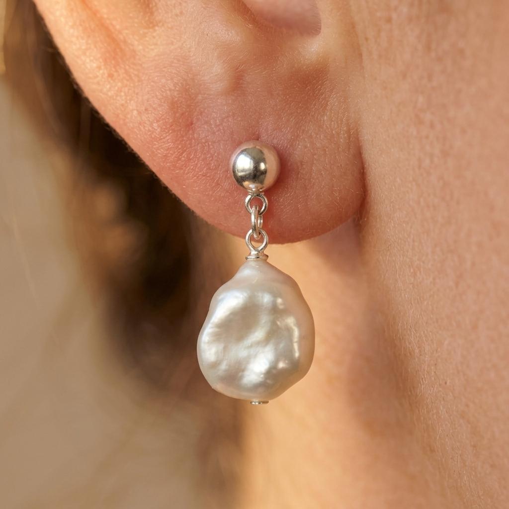 Retro Layered Shell Pearl Necklace Jewelry Set