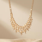 Elegant Faux Pearl Statement Necklace
