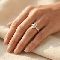 Elegant Marquise Cubic Zirconia Wedding Ring