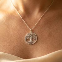 Round Pendant Circle Jewelry Set