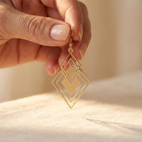 Elegant Vintage Geometric Alloy Dangle Earrings
