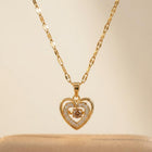 Crystal Heart Pendant Necklace